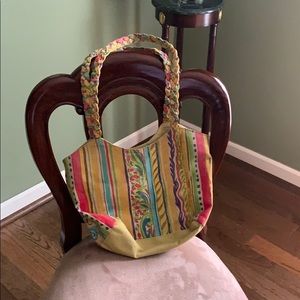 Multi   colored with braided straps